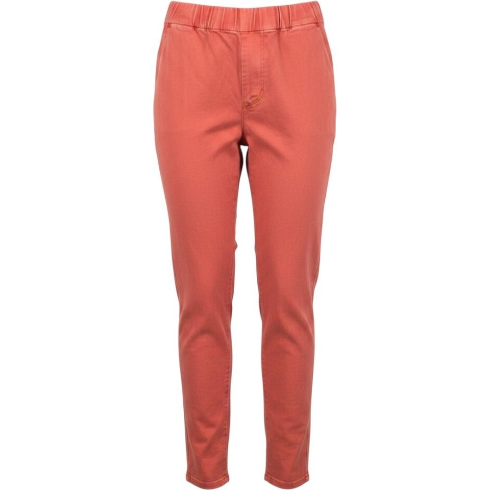 Soft Surroundings Pull On Pants Womens Small Coral Orange Stretch Slim Leg